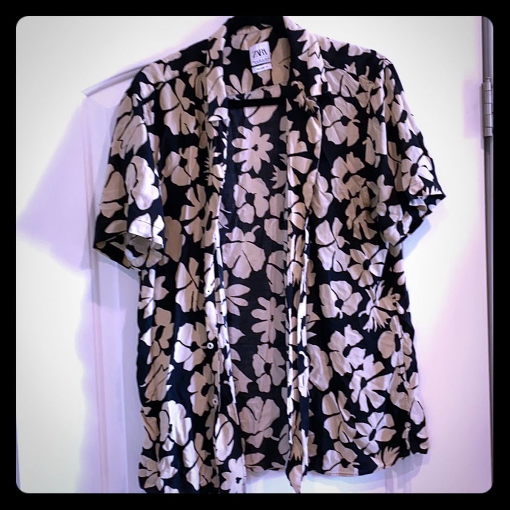 Zara short sleeve dress shirt